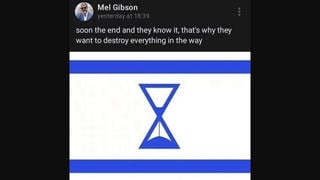 Fact Check: Mel Gibson Did NOT Make Social Media Post About 'The End' Of Israel