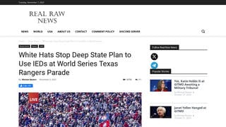 Fact Check: NO Evidence US Army Rangers Stopped Attack At World Series Parade -- Story Is From A Satire Site