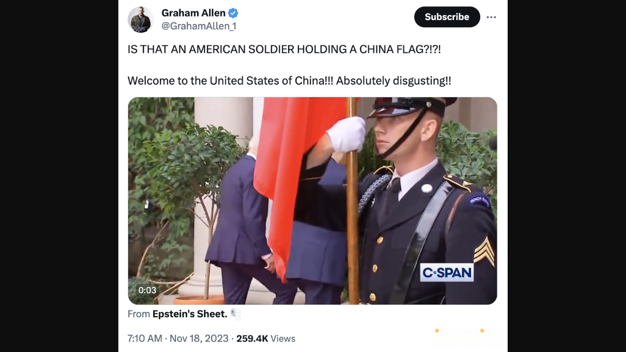 Fact Check: US Soldier Holding A 'China Flag' Is NOT Unusual During Foreign Leader's Visit