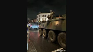 Fact Check: Image Of Armored Vehicles Is NOT From November 23 Riots -- Irish Army Says Picture Not Connected & From Other Time