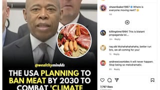 Fact Check: The US Is NOT 'Planning To Ban Meat By 2023 To Combat Climate Change'