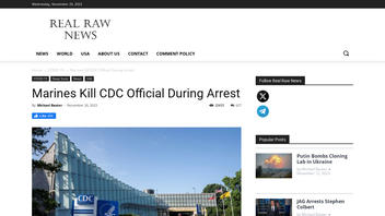 Fact Check: US Marines Did NOT Kill CDC Official Aaron Aranas -- It's A Made-Up Story