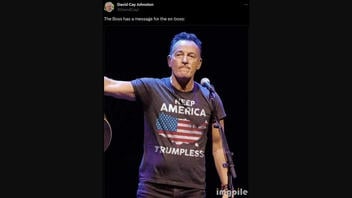 Fact Check: Bruce Springsteen Did NOT Wear 'Keep America Trumpless' Shirt -- Photo Has Been Altered