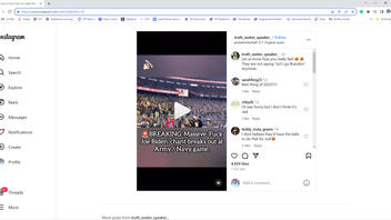 Fact Check: Crowd At Army/Navy Football Game Did NOT Shout 'Fuck Joe Biden' -- New Audio Was Dubbed In