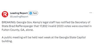 Fact Check: Georgia Gov. Kemp Lawyers Did NOT Notify Sec. of State Raffensperger '17,852 Invalid 2020 Votes' Counted In Fulton County