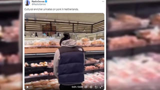 Fact Check: Video Does NOT Show Muslim Immigrant Urinating On Pork In Dutch Supermarket -- Creator Has Posted Similar Staged Scenes Before