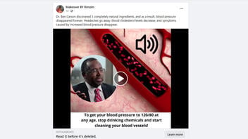 Fact Check: Video Does NOT Show Ben Carson Endorsing Blood Vessel-Cleaning Gummies -- Audio Is Fake