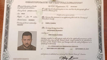 Fact Check: Zelenskyy's 'Certificate of Naturalization' Is NOT Real