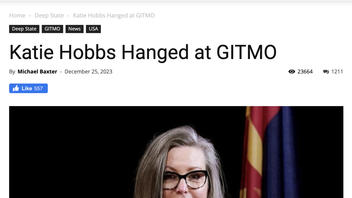 Fact Check: Katie Hobbs Was NOT Hanged At GITMO