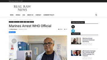 Fact Check: US Marines Did NOT Arrest WHO Official Dr. Chikwe Ihekweazu -- Story Is Made Up