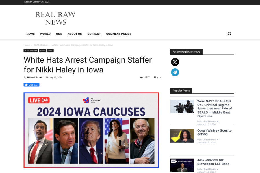 nikki haley staffer in iowa arrested RRN article.png