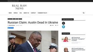 Fact Check: Defense Secretary Lloyd Austin Was NOT Killed In Kyiv On January 3, 2024