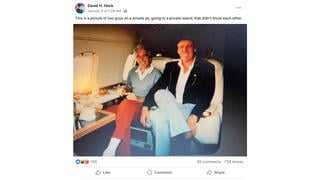 Fact Check: Photo Of Epstein With Trump On Private Jet Is NOT Real