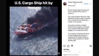 Fact Check: Video Does NOT Show 'US-Owned Cargo Ship ... Hit By A Missile Off The Coast Of Yemen' On January 15, 2024