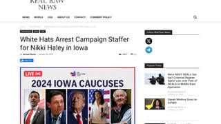 Fact Check: NO Evidence That 'White Hats' Arrested Campaign Staffer For Nikki Haley in Iowa 