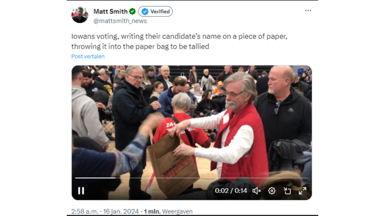 Fact Check: Video Does NOT Show Iowa Caucus Voters Throwing Random Scraps Into Paper Bag -- Ballots Are Watermarked, Preprinted