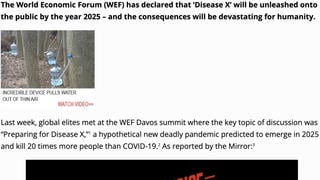 Fact Check: WEF Did NOT Admit Disease X Will Be Leaked In 2025