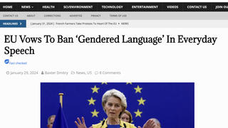 Fact Check: EU Did NOT Vow To Ban 'Gendered Language' In Everyday Speech