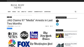 Fact Check: JAG Did NOT Claim 97 'Media' Arrests In November And December 2023