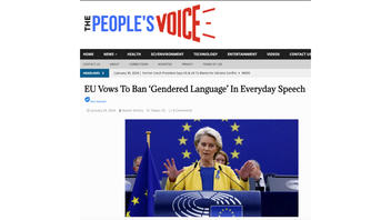 Fact Check: EU Did NOT Vow To Ban 'Gendered Language' In Everyday Speech