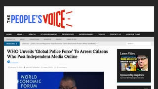 Fact Check: WHO Did NOT Unveil 'Global Police Force' To Arrest Those Who Post Non-Mainstream Content Online