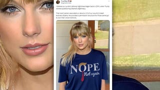 Fact Check: Photos Of Taylor Swift In Anti-Trump T-Shirt Are NOT Real -- 2019 News Photo Was Doctored To Sell Shirts