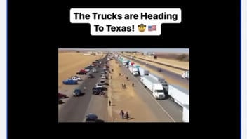 Fact Check: Video Does NOT Show Convoy Of Truckers 'Heading To Texas' In 2024