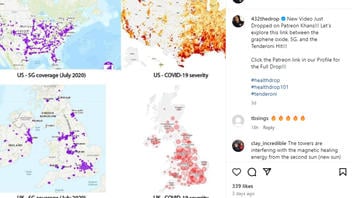 Fact Check: Map Overlaps Do NOT Prove That 5G Is Linked To COVID In US, UK