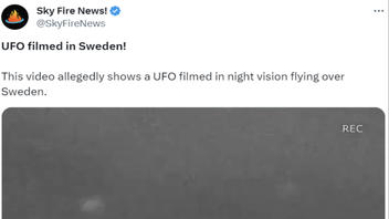Fact Check: Video Does NOT Show UFO Recorded In Sweden