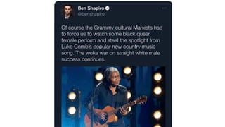 Fact Check: Purported Ben Shapiro Post About Tracy Chapman At 2024 Grammy Awards Is NOT Real 