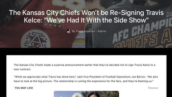 Fact Check NO Evidence Kansas City Chiefs Will Not Renew Travis Kelce