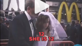 Fact Check: Video Of 12-Year-Old 'Bride' With Older Man As 'Groom' In Times Square Does NOT Show a Real Event