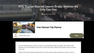 Fact Check: NYC Spokesman Did NOT Say Trucker Boycott Caused Empty Shelves In February 2024 Throughout City 