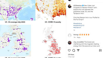Fact Check: Map Overlaps Do NOT Prove That 5G Is Linked To COVID In US, UK