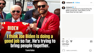 Fact Check: Social Media Post Is NOT Authentic Record of Travis Kelce Statement About Biden
