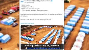 Fact Check: Israeli Gov't Post Does NOT Show Shelters For Gaza As Is Implied -- Video Shows Tents In Moldova For Ukrainianian Refugees