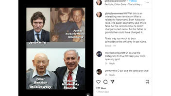 Fact Check: NO Evidence Argentine President Javier Milei Is Related To Netanyahu Or That They Have Same Surname
