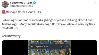 Fact Check: Cape Coral Residents NOT Painting Roofs BLUE For Laser Protection -- Blue Tarps Covered Roofs After Hurricane Ian  