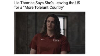 Fact Check: Lia Thomas Did NOT Say She Is Leaving US For 'More Tolerant Country'