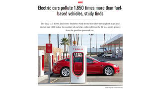 Fact Check: Study Did NOT Find Electric Cars Pollute '1,850 Times More' Than Gas-Powered Vehicles