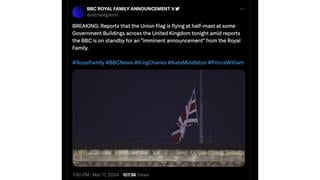 Fact Check: Photo Does NOT Show Union Jack At Half Mast In The UK In 2024