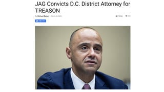 Fact Check: Navy JAG Did NOT Convict 'D.C. District Attorney' Matthew Graves Of Treason In March 2024