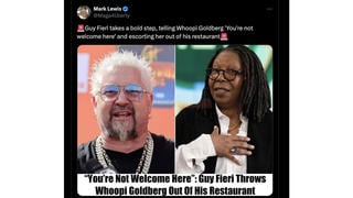 Fact Check: Guy Fieri Did NOT Ban Whoopi Goldberg From 'His Restaurant' 
