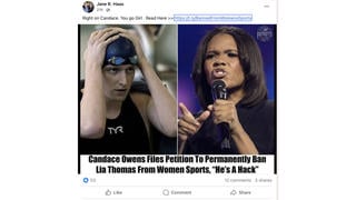 Fact Check: Candace Owens Did NOT File Petition To Ban Lia Thomas From Women's Sports