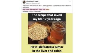 Fact Check: Barbara O'Neill Did NOT Endorse 'Concoction' Of Wheat, Herbs For Liver, Colon Tumors