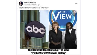 Fact Check: ABC Did NOT Confirm That 'The View' Is Canceled In March 2024