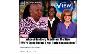 Fact Check: Whoopi Goldberg Was NOT Fired From 'The View' In March 2024 -- Claim Is From Satirical Page