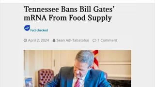 Fact Check: Tennessee Did NOT Ban The Inclusion Of Vaccines In The Food Supply