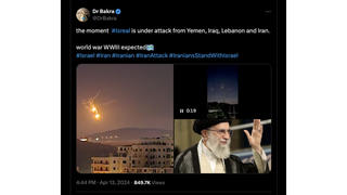 Fact Check: Video, Photo Do NOT Show Iranian Aerial Attack On Israel On April 13, 2024 -- They Predate Barrage By A Day