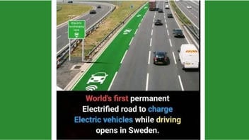 Fact Check: World's 'First Permanent Electrified Road' Is NOT Open As Of April 2024 -- Project In Sweden Is Paused 